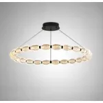 Кольцевые люстры и светильники CARA ELLIPSE RING P1 D48 Black