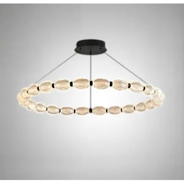 Кольцевые люстры и светильники CARA ELLIPSE RING P1 D48 Black