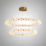 Кольцевые люстры и светильники CARA ELLIPSE RING P2 D68 D88 Gold