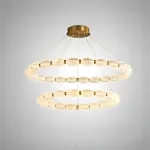 Кольцевые люстры и светильники CARA ELLIPSE RING P2 D48 D68 Gold