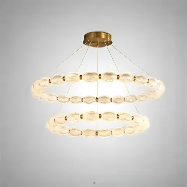 Кольцевые люстры и светильники CARA ELLIPSE RING P2 D48 D68 Gold