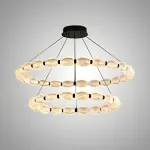 Кольцевые люстры и светильники CARA ELLIPSE RING P2 D68 D88 Black