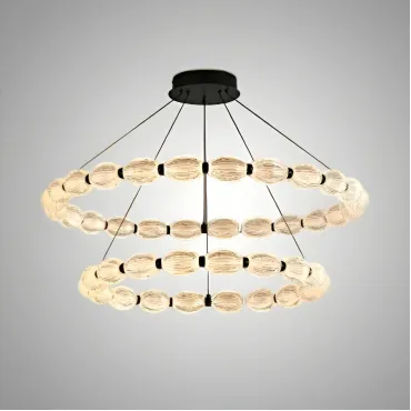 Кольцевые люстры и светильники CARA ELLIPSE RING P2 D48 D68 Black