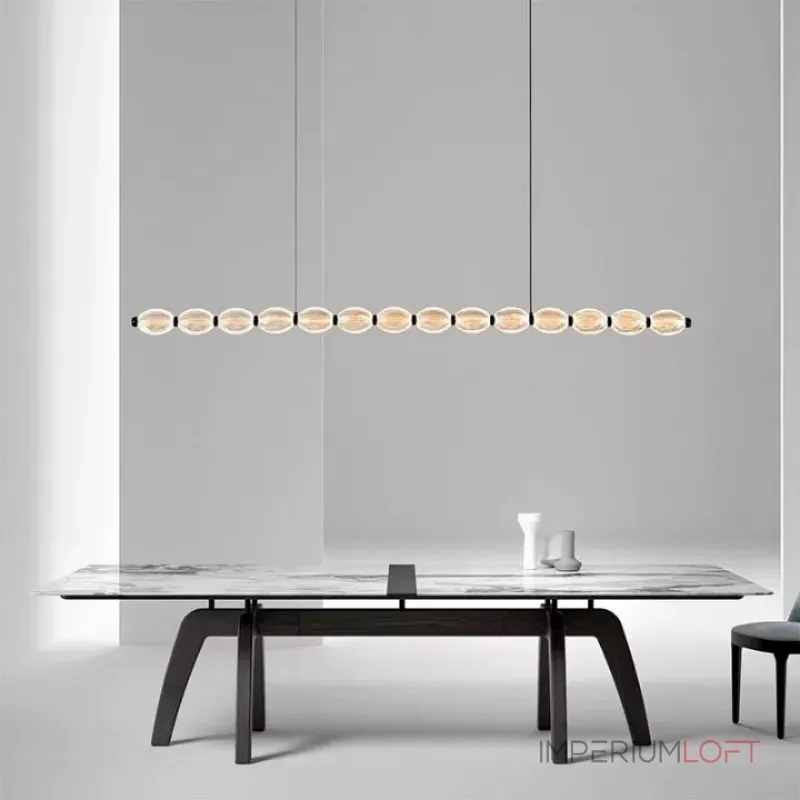 Серия реечных светильников с рельефными плафонами эллиптической формы CARA ELLIPSE LONG L105 Black