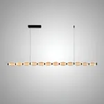 Серия реечных светильников с рельефными плафонами эллиптической формы CARA ELLIPSE LONG L126 Black