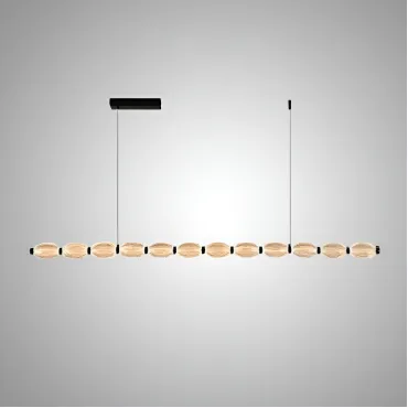 Реечный, рядный светильник CARA ELLIPSE LONG L126 Black