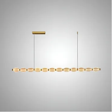 Реечный, рядный светильник CARA ELLIPSE LONG L126 Gold