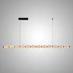 Серия реечных светильников с рельефными плафонами эллиптической формы CARA ELLIPSE LONG L147 Black