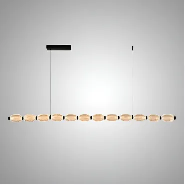 Реечный, рядный светильник CARA ELLIPSE LONG L147 Black