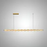 Серия реечных светильников с рельефными плафонами эллиптической формы CARA ELLIPSE LONG L147 Gold