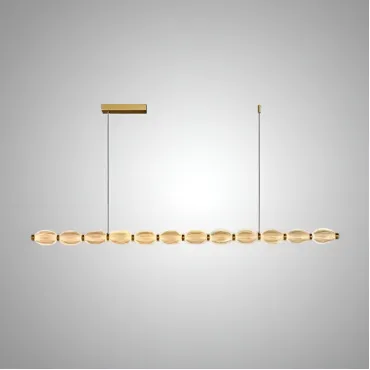 Реечный, рядный светильник CARA ELLIPSE LONG L147 Gold