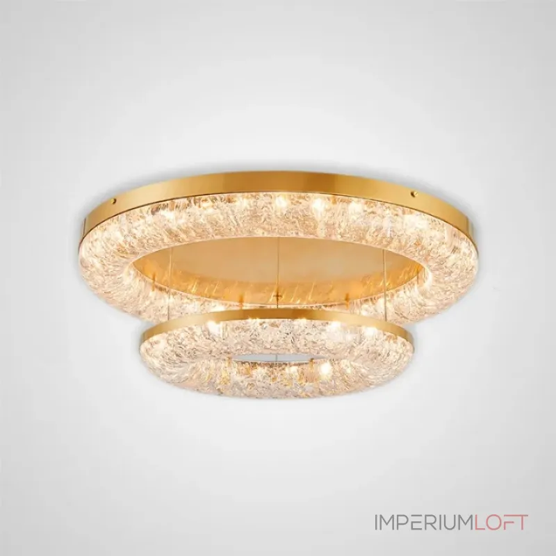 Серия кольцевых светодиодных люстр с обтекаемым рассеивателем с текстурой тающего льда NELIUS THIN CH D60 Серия кольцевых светодиодных люстр с обтекаемым рассеивателем с текстурой тающего льда NELIUS THIN CH D60