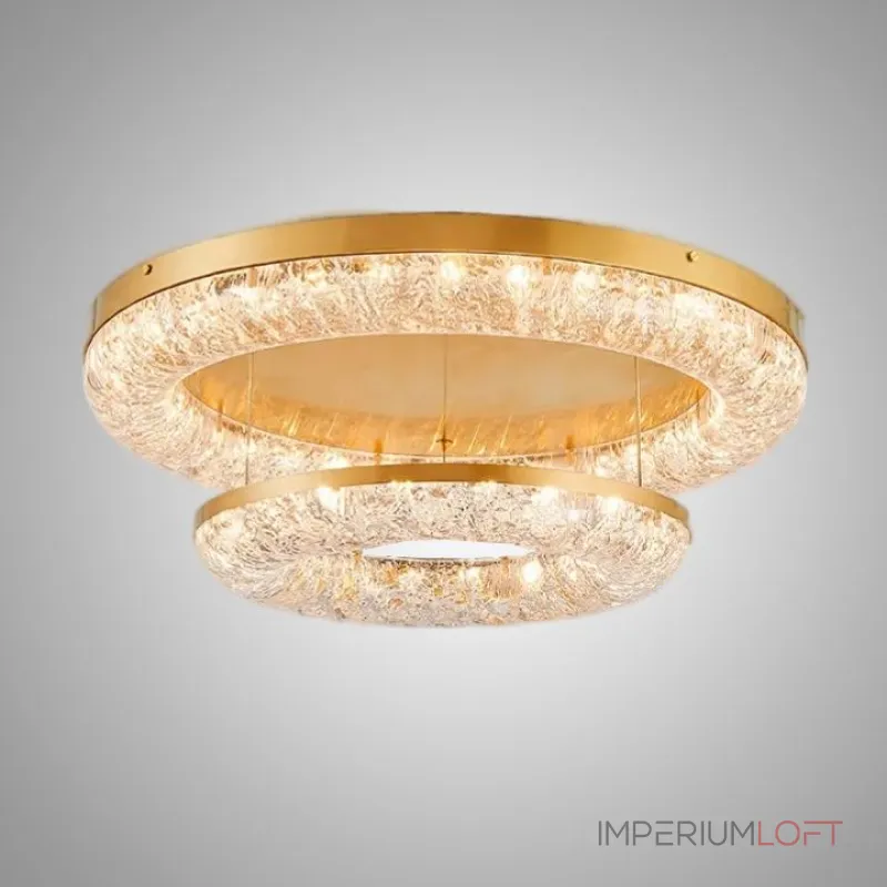 Серия кольцевых светодиодных люстр с обтекаемым рассеивателем с текстурой тающего льда NELIUS THIN CH D100 Серия кольцевых светодиодных люстр с обтекаемым рассеивателем с текстурой тающего льда NELIUS THIN CH D100