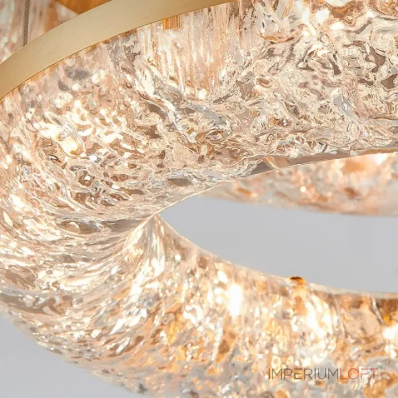 Серия кольцевых светодиодных люстр с обтекаемым рассеивателем с текстурой тающего льда NELIUS THIN CH D60 Серия кольцевых светодиодных люстр с обтекаемым рассеивателем с текстурой тающего льда NELIUS THIN CH D60