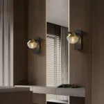 Настенный светильник с рельефным плафоном на коническом креплении EMBRET WALL