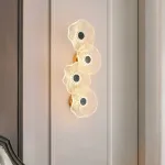 Настенный светильник с цветочным декором из стекла и абстрактным узором на сердцевинеPAU ABS ImperiumLoft