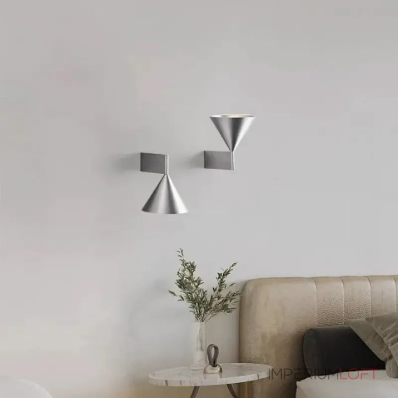 Настенные бра с коническим рассеивателем в минималистичном стиле ARIT Silver ImperiumLoft Настенные бра с коническим рассеивателем в минималистичном стиле ARIT Silver ImperiumLoft