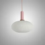 Светильники-подвесы с матовыми стеклянными плафонами IRIS W C Pink