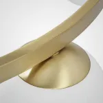 Люстра кольцевого типа со стеклянными шарообразными плафонами SANNE GOLD