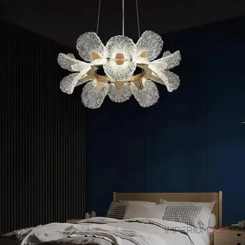 Кольцевая светодиодная люстра c рассеивателями в виде цветов из фактурного акрила PAULIN D50 от ImperiumLoft Кольцевая светодиодная люстра c рассеивателями в виде цветов из фактурного акрила PAULIN D50 от ImperiumLoft