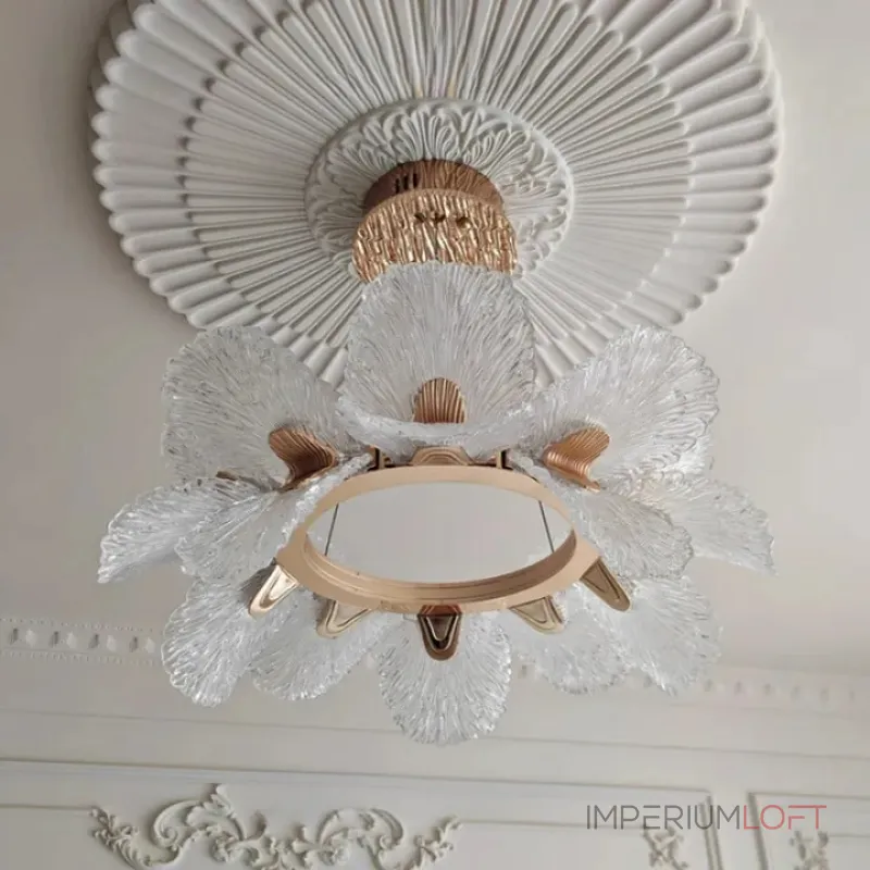 Кольцевая светодиодная люстра c рассеивателями в виде цветов из фактурного акрила PAULIN D120 от ImperiumLoft Кольцевая светодиодная люстра c рассеивателями в виде цветов из фактурного акрила PAULIN D120 от ImperiumLoft