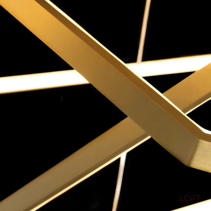 Серия светодиодных люстр в виде комбинации трех гексагональных колец IMPRESS LUX D60 D80 D100