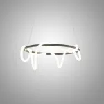 Кольцевые люстры и светильники GLORIFY BLACK D80 от ImperiumLoft