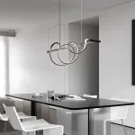 Реечный светодиодный светильник со спиралевидным корпусом из чернёной латуни ADONIS B L150