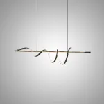 Реечный светодиодный светильник со спиралевидным корпусом из чернёной латуни ADONIS B L120