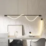 Реечный светильник с оптическим силикагелем и гибким плетеным волокном Lite Curve Long L120