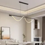 Реечный светильник с оптическим силикагелем и гибким плетеным волокном Lite Curve Long L120