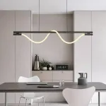 Реечный светильник с оптическим силикагелем и гибким плетеным волокном Lite Curve Long L120