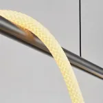 Реечный светильник с оптическим силикагелем и гибким плетеным волокном Lite Curve Long L120