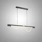 Реечный светильник с оптическим силикагелем и гибким плетеным волокном Lite Curve Long L160