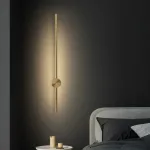 Серия настенных стержневых светильников на цилиндрическом креплении Opulent A Gold L100 ImperiumLoft