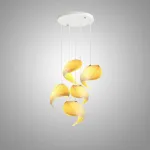 Люстра LOVOND SEASHELL P5 Disk с подвесами в форме ракушки