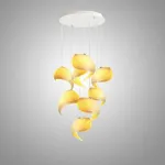 Люстра LOVOND SEASHELL P8 Disk с подвесами в форме ракушки