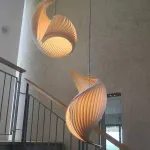 Люстра LOVOND SEASHELL P2 Disk с подвесами в форме ракушки