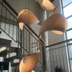 Люстра LOVOND SEASHELL P8 Disk с подвесами в форме ракушки