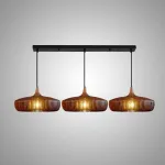 Люстра LOVOND HALO P3 Plank с деревянными плафонами
