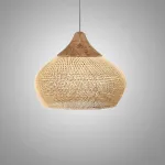 Люстра LOVOND HARMONY B D60 с плафоном из ротанга