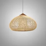 Люстра LOVOND HARMONY BROWN C D80 с плафоном из ротанга