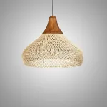 Люстра LOVOND HARMONY BROWN D D60 с плафоном из ротанга