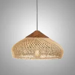 Люстра LOVOND HARMONY BROWN E D60 с плафоном из ротанга