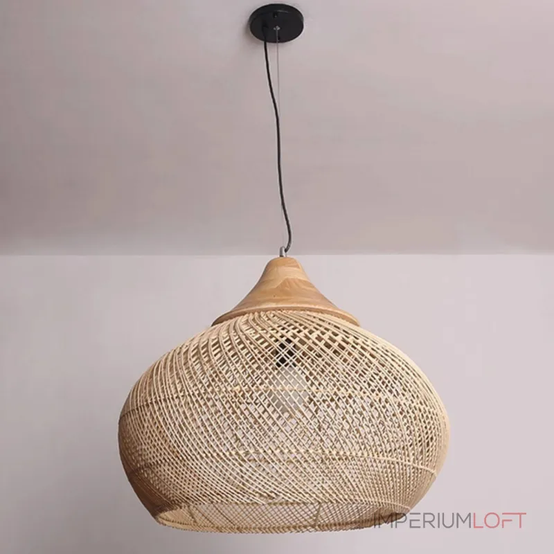 Люстра LOVOND HARMONY B D60 с плафоном из ротанга
