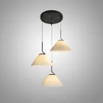 Люстра LOVOND PLEATS P3 Disk с текстильным плафоном