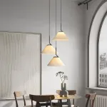 Люстра LOVOND PLEATS P3 Disk с текстильным плафоном