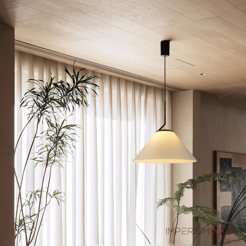 Люстра LOVOND PLEATS P1 D41 с текстильным плафоном
