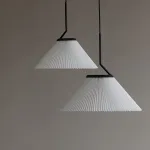 Люстра LOVOND PLEATS P2 Plank с текстильным плафоном
