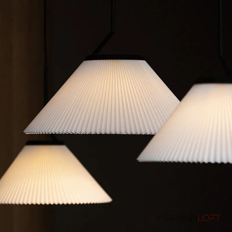 Люстра LOVOND PLEATS P3 Disk с текстильным плафоном